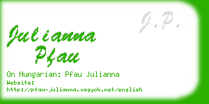 julianna pfau business card